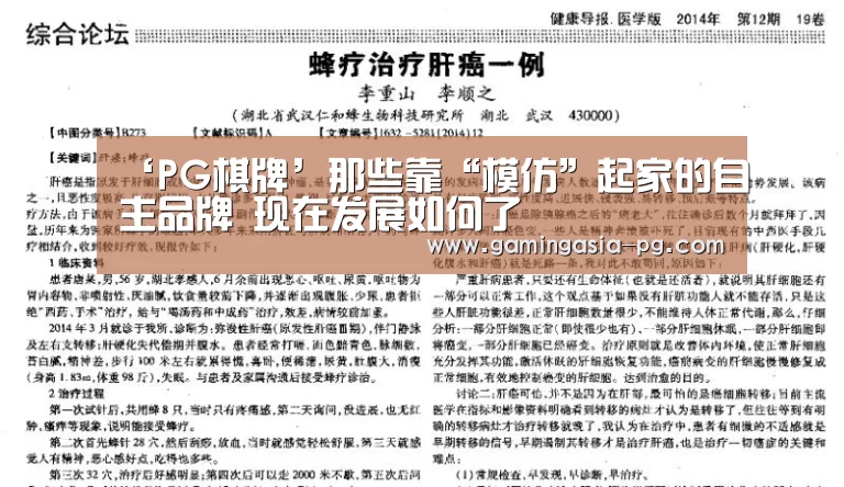 ‘PG棋牌’那些靠“模仿”起家的自主品牌 现在发展如何了(图1) PG入口
